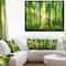Designart - Forest with Rays of Sun Panorama - Landscape Art Print Framed Canvas